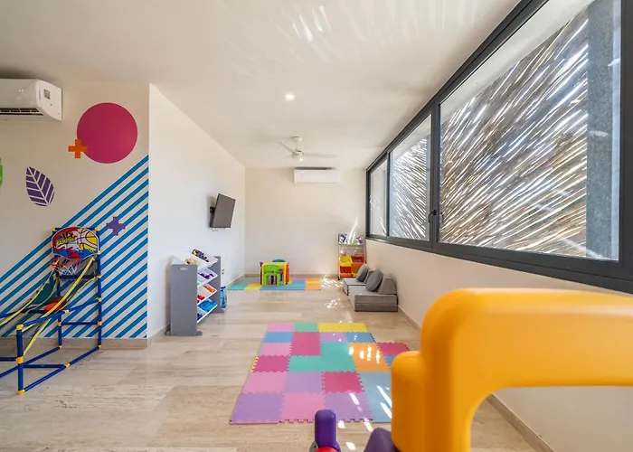 Lux 2br With Rooftop Pool, Spa, Gym, Kids Playroom #229 Casa de férias Tulum