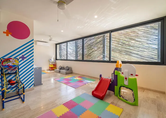 Lux 2br With Rooftop Pool, Spa, Gym, Kids Playroom #229 Casa de férias Tulum